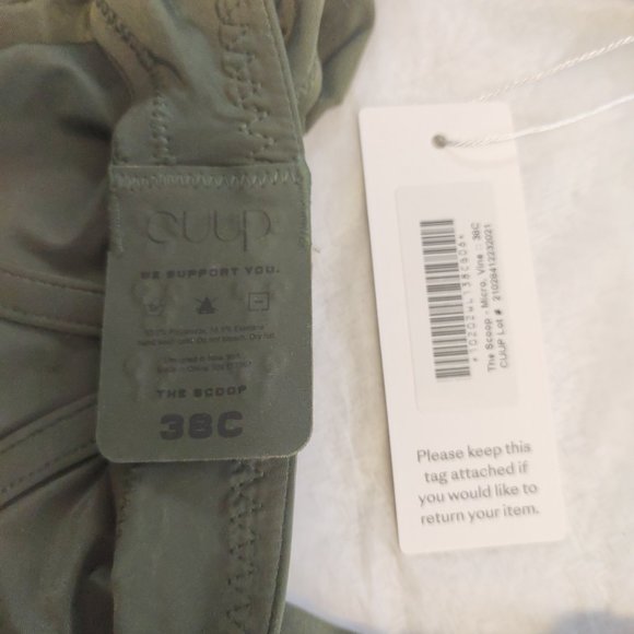 NWT CUUP 'The Scoop' Bra 38C - Picture 3 of 5